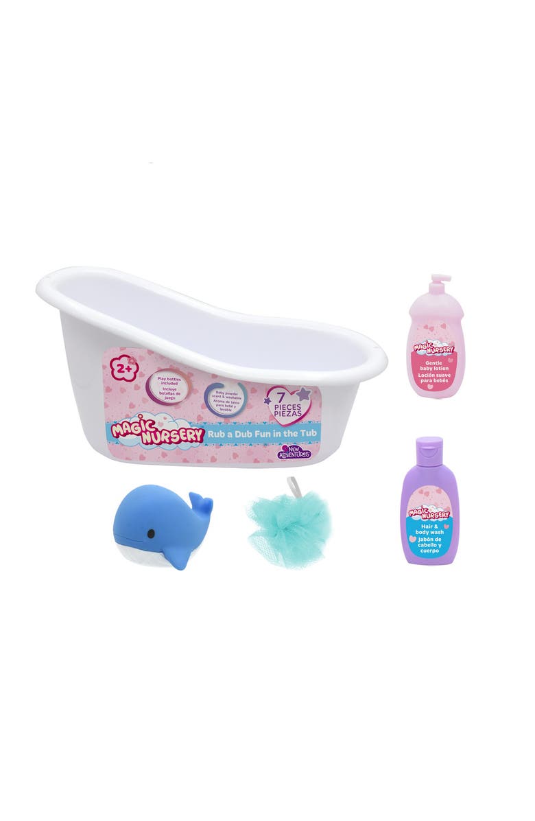 Magic Nursery Hardbody Baby Doll W/ Bath Accessories, Alternate, color, Multicolored