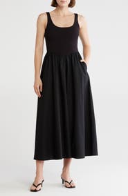 Melrose and Market Mixed Media Tank Dress