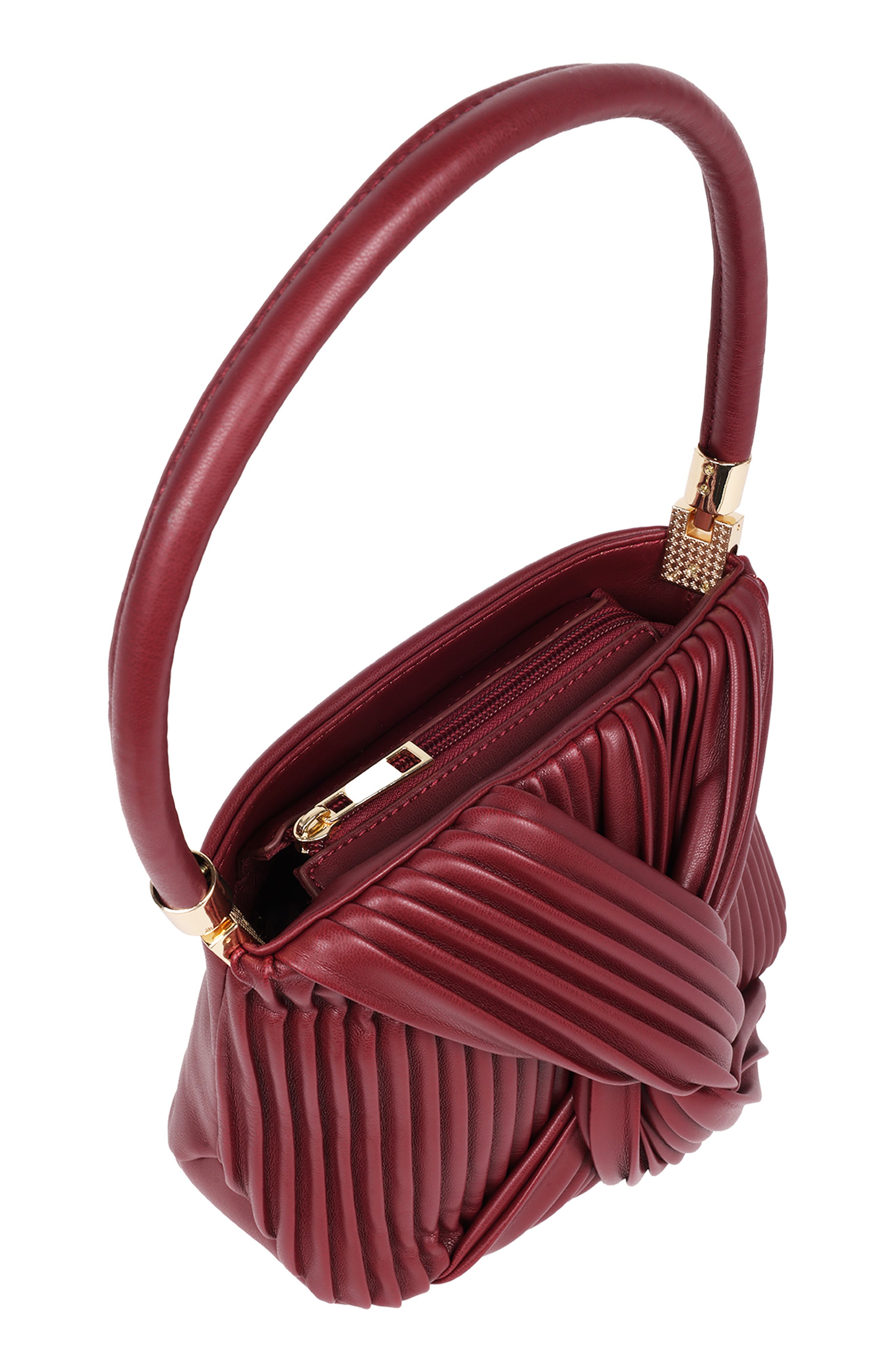 JASON WU Pleated Knot Handbag, Alternate, color, 