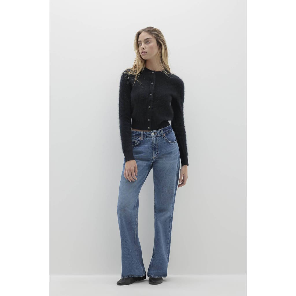 Naked Cashmere Paloma Brushed Cashmere Cardigan In Black