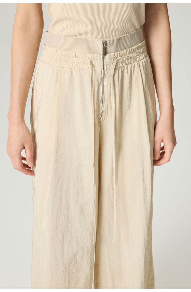 Nocturne Drawstring-Waist Relaxed Pants, Alternate, color, Ivory