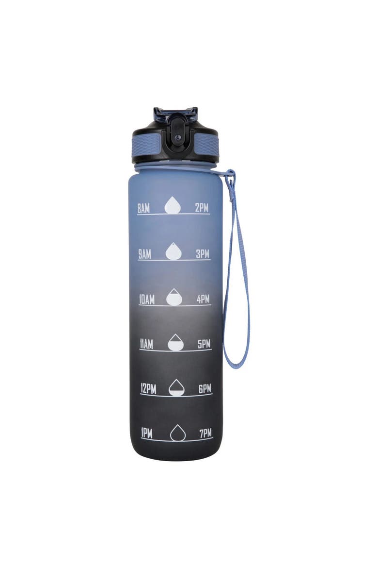 Push Lid Bpa Free 33.8floz Water Bottle, Alternate, color, Blue and Black
