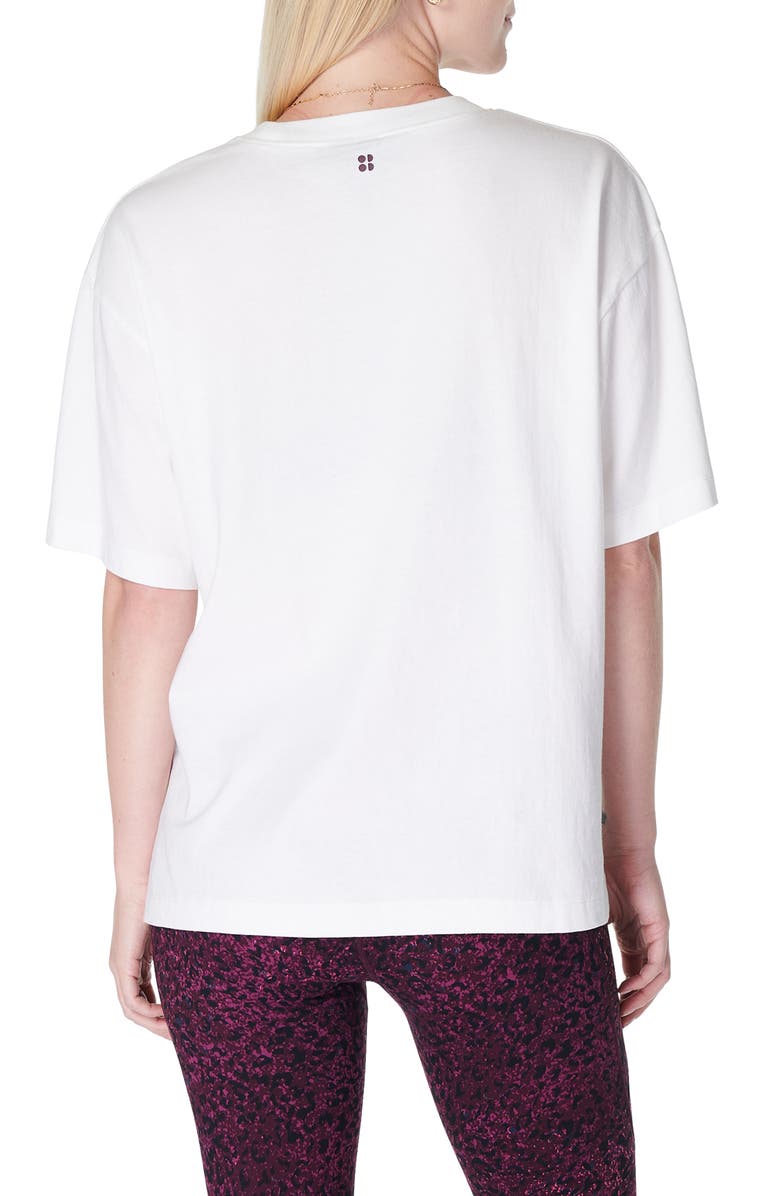 Sweaty Betty Embrace the Pace Organic Cotton Graphic T-Shirt, Alternate, color, 