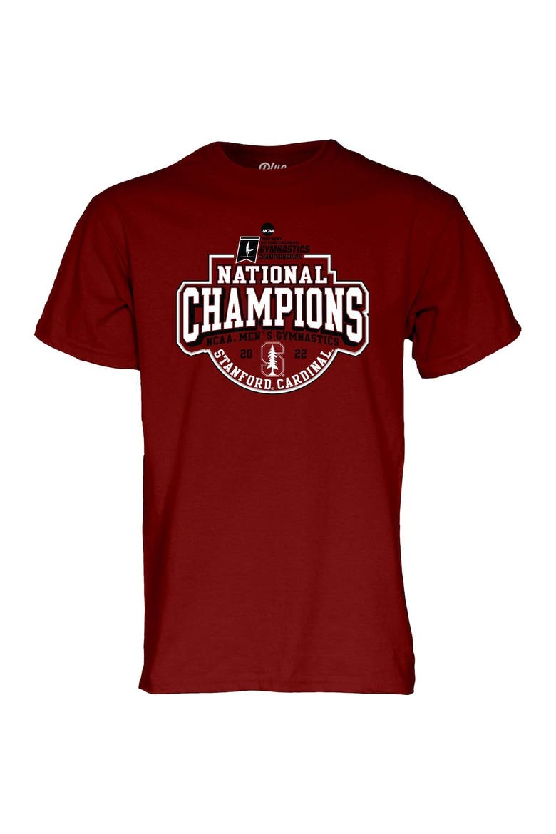 Men's Blue 84 Cardinal Stanford Cardinal 2022 NCAA Men's Gymnastics National Champions T-Shirt, Alternate, color, Cardinal