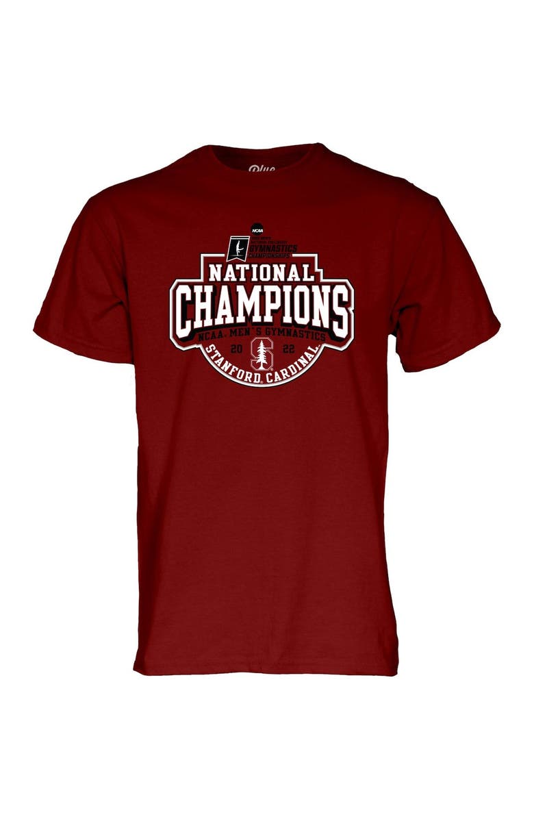 BLUE 84 Men's Blue 84 Cardinal Stanford Cardinal 2022 NCAA Men's Gymnastics National Champions T-Shirt, Alternate, color, 