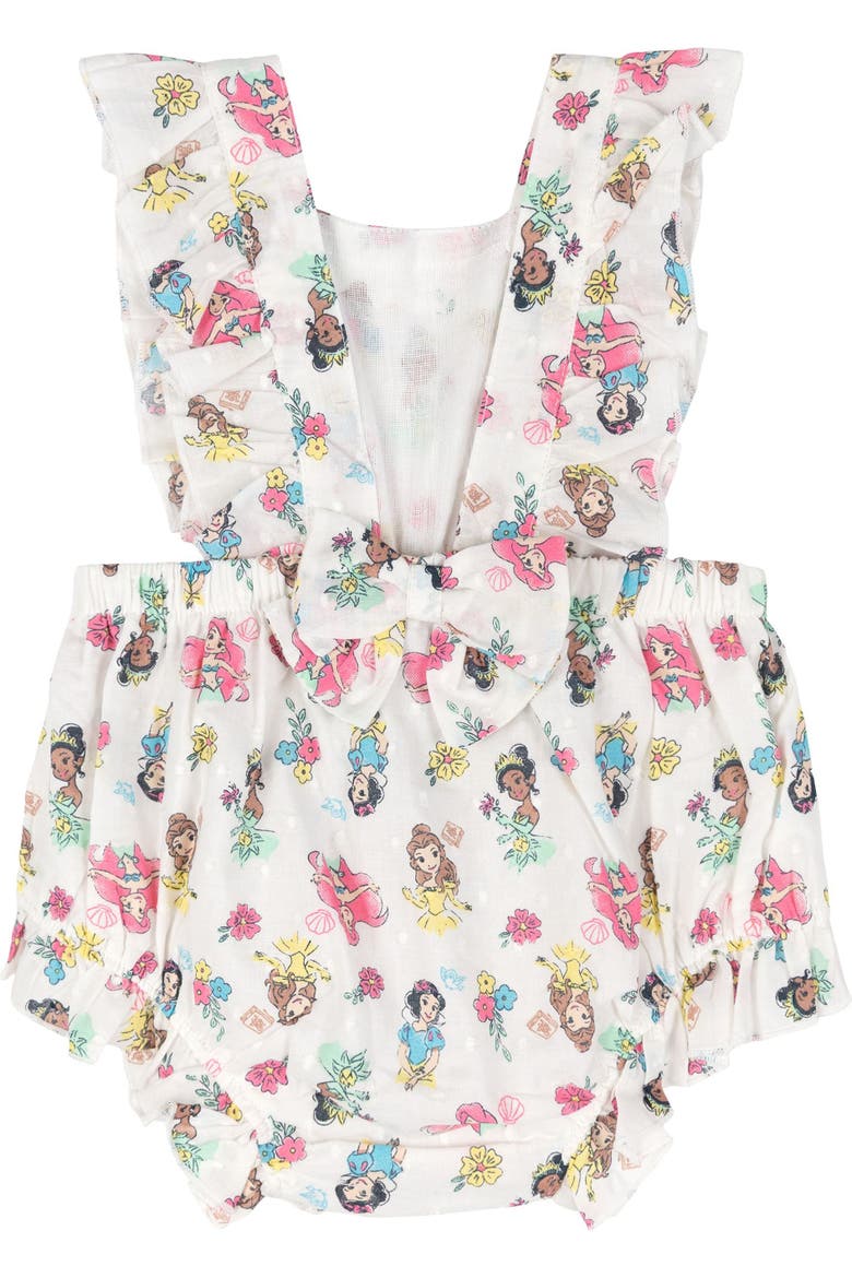 Princess Sleeveless Bubble Romper, Alternate, color, White Pink Princess