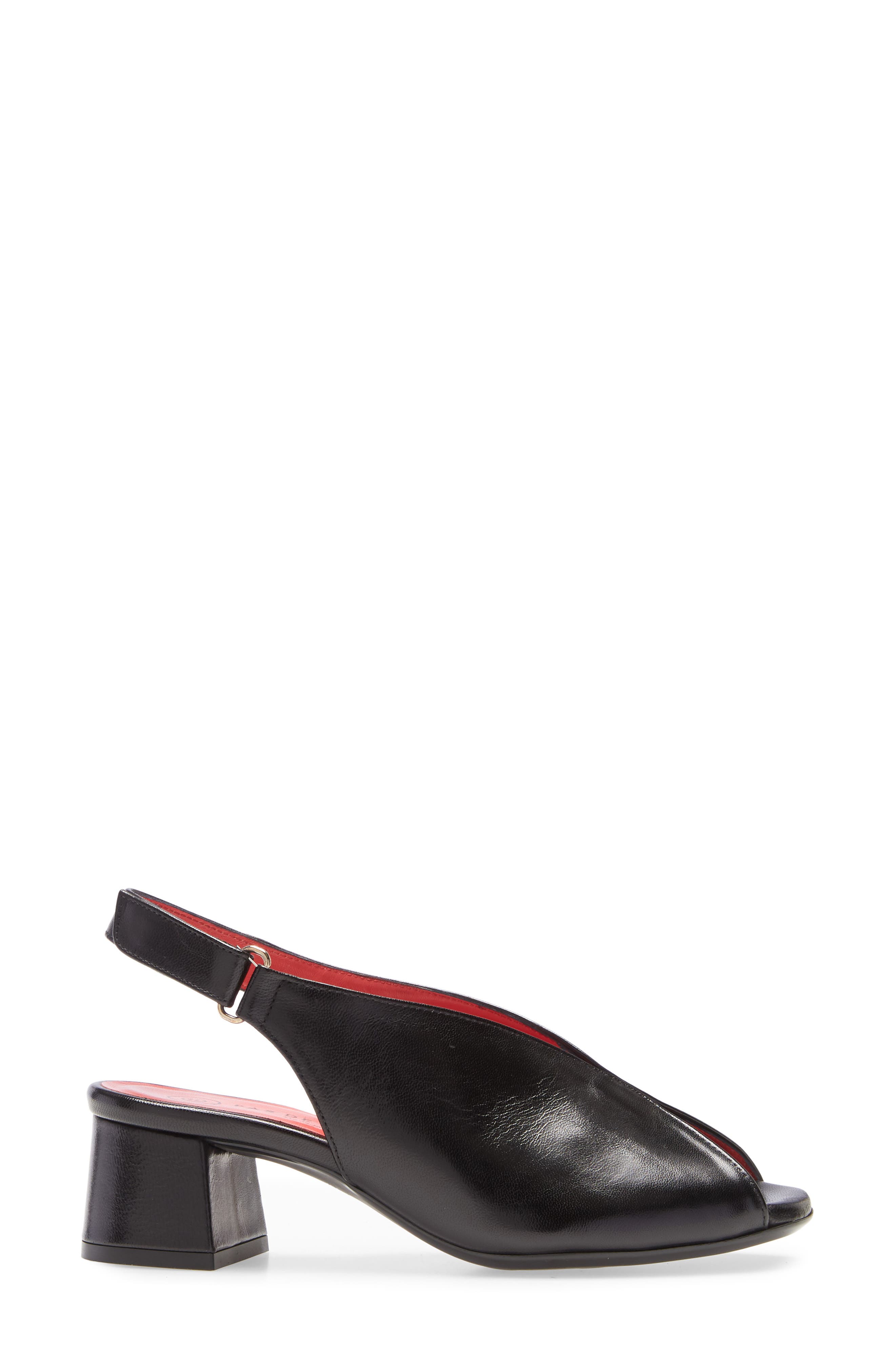 Fleur Sandal, Alternate, color, BLACK LEATHER