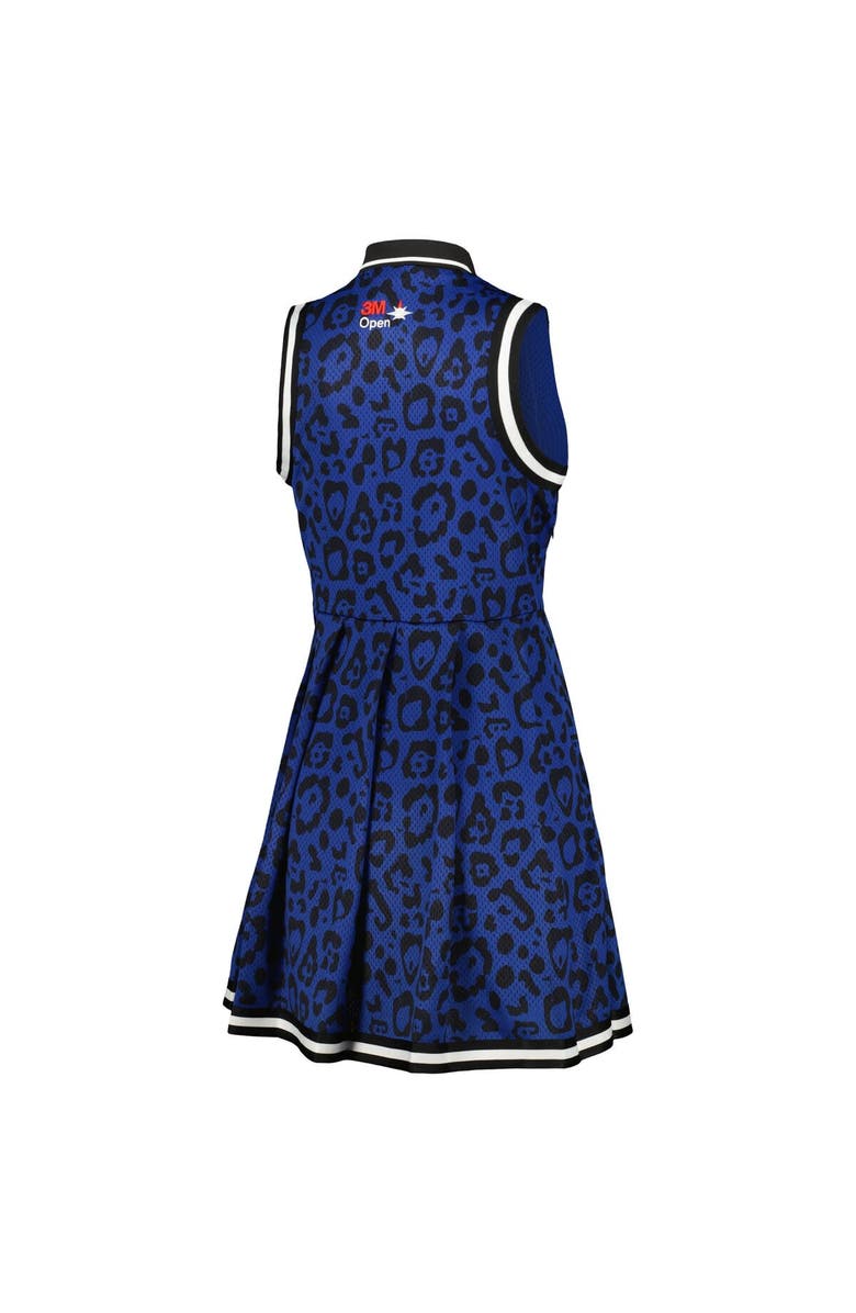 PUMA Women's Puma Royal 3M Open Golf x Hoops V-Neck Quarter-Zip Sleeveless Dress, Alternate, color, 