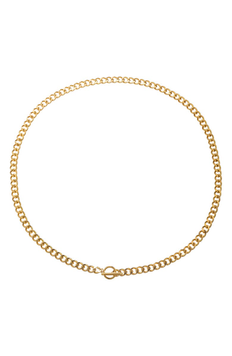 EYE CANDY LOS ANGELES Men's Set of 2 Asher Curb Chain Necklaces, Main, color, Gold