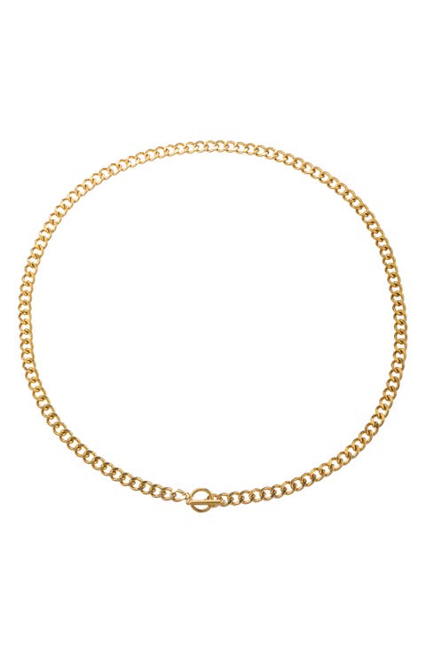 Men's Set of 2 Asher Curb Chain Necklaces