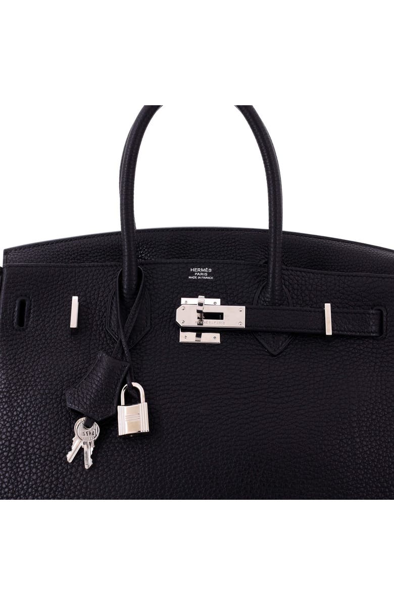Pre-Owned Hermes Birkin Handbag Black Togo with Palladium Hardware 30, Alternate, color, Noir