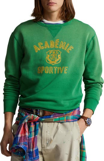★★POLO RALPH LAUREN★★ Fleece Crewneck Sweatshirt Green M Polo Ralph Lauren Fleece Crewneck Sweatshirt | David Jones