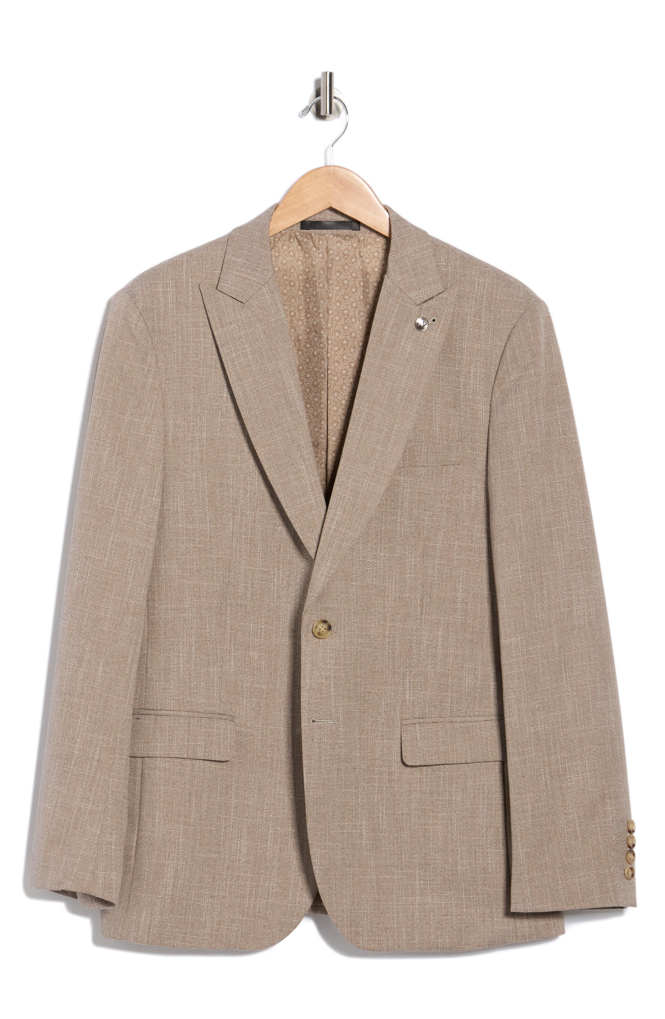 Tahari Slim Fit Windowpane Blazer
