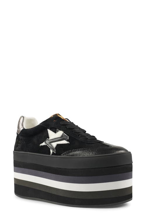 Shop Zigi Breelynn Platform Sneaker In Black Suede