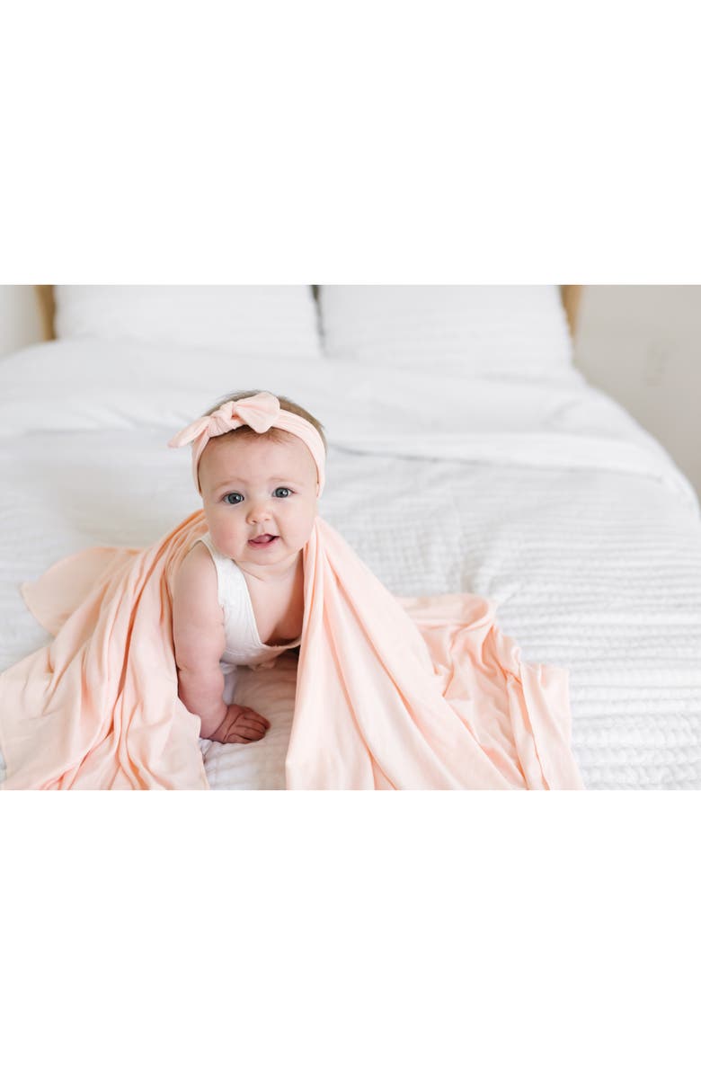 Copper Pearl Swaddle Blanket, Alternate, color, Blush