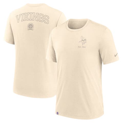 Men's Nike Cream Minnesota Vikings Glory Tri-Blend T-Shirt