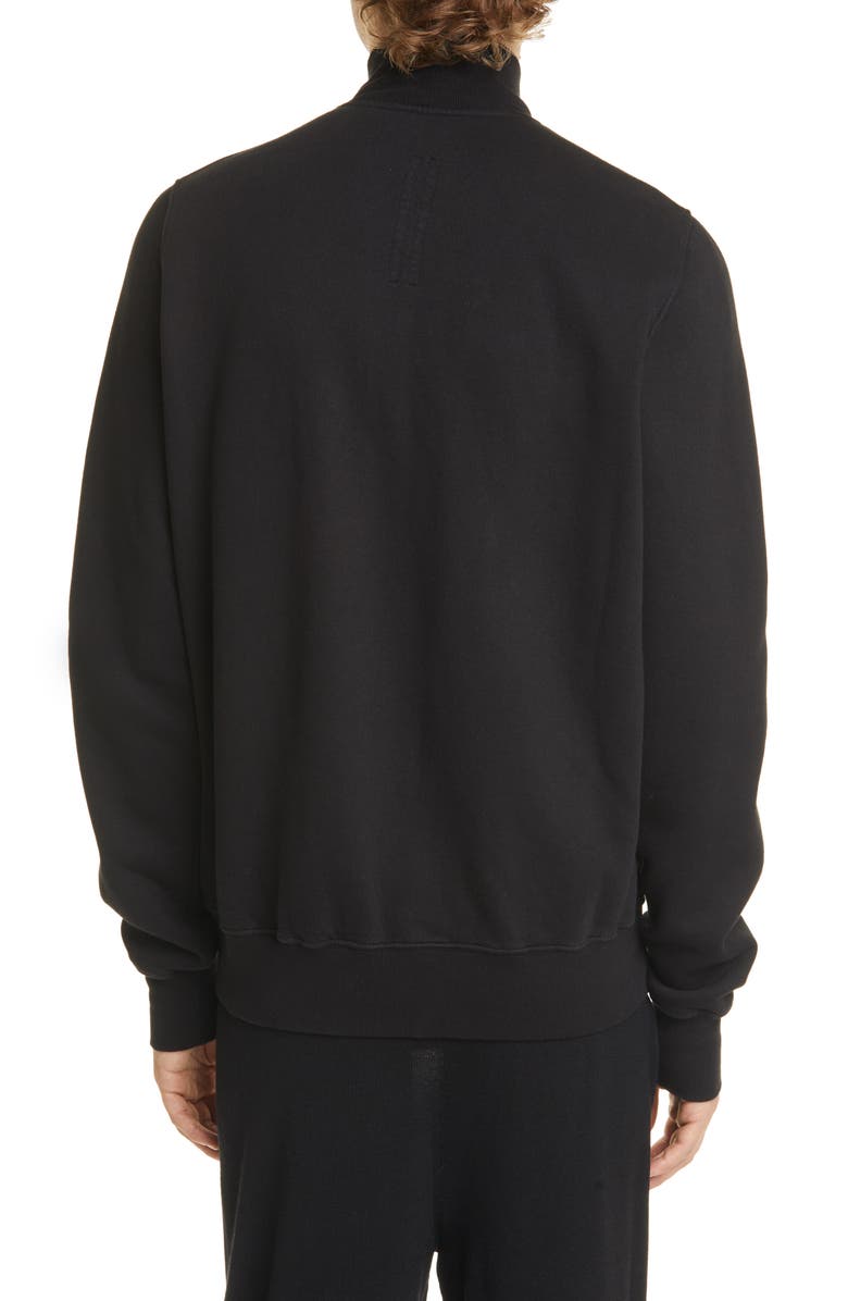 Rick Owens DRKSHDW Fleece Zip Sweatshirt, Alternate, color, 