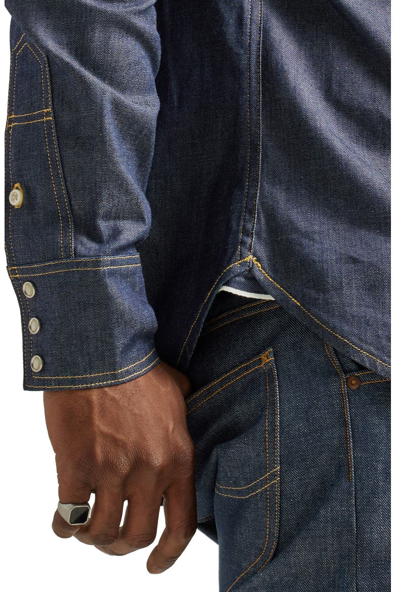 101 Regular Fit Denim Western Shirt, Alternate, color, INDIGO