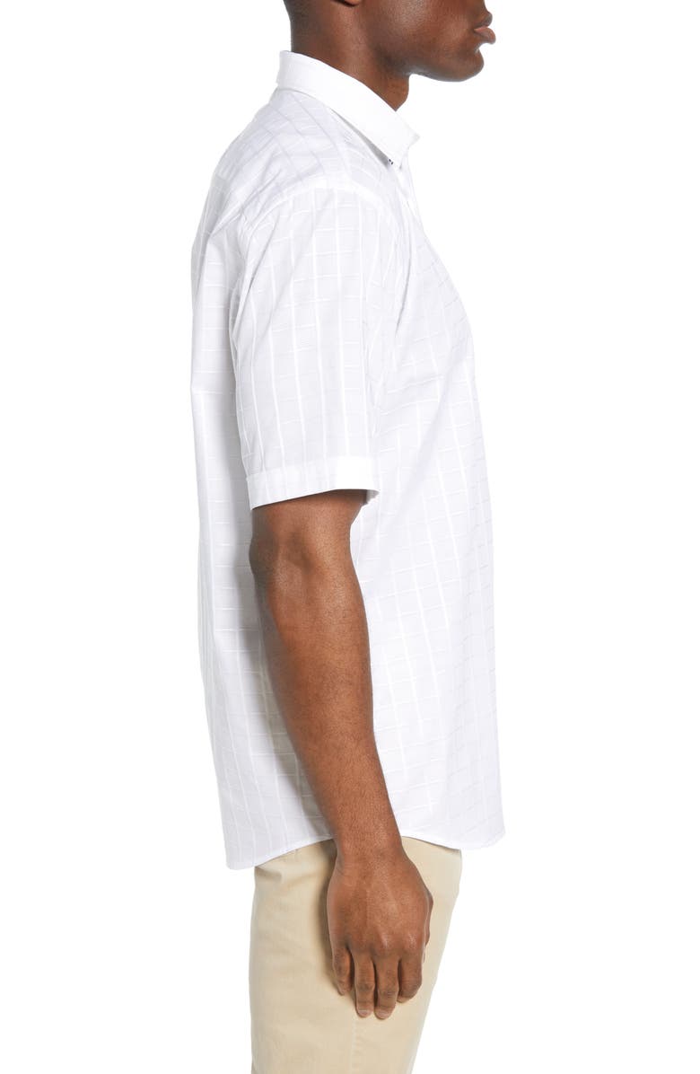 Bugatchi Windowpane Woven Shirt, Alternate, color,