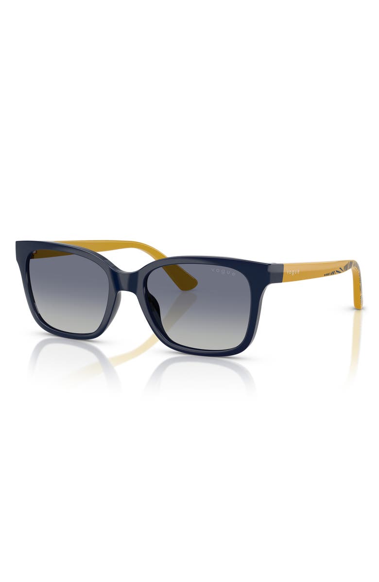 VOGUE 49mm Rectangular Sunglasses, Alternate, color, Dark Blue