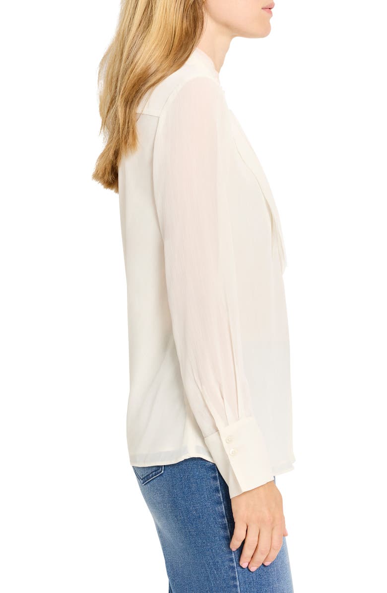 NIC+ZOE Falling Chiffon Top, Alternate, color, Classic Cream