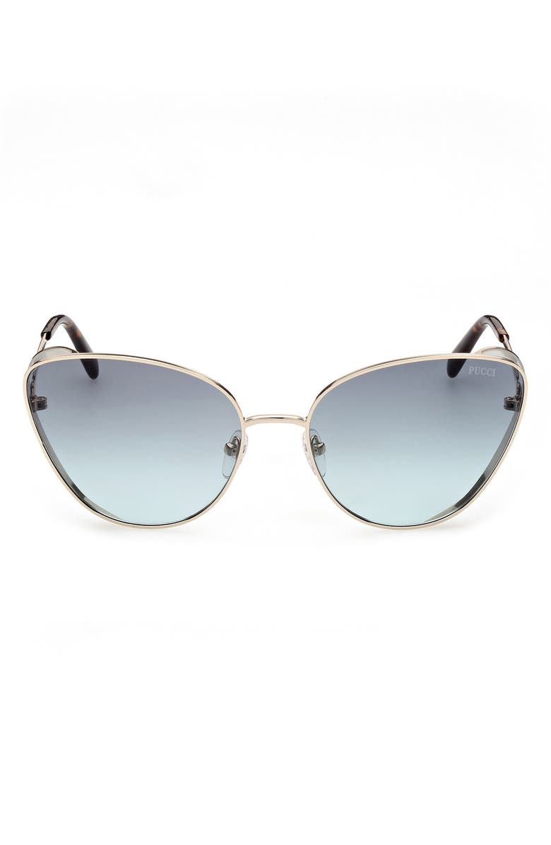 Emilio Pucci 61mm Cat Eye Sunglasses, Main, color, 