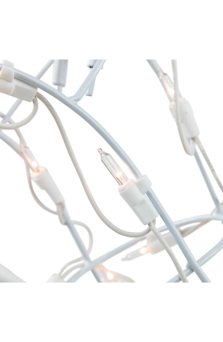 Northlight 48" Lighted White Standing Reindeer Outdoor Christmas Yard Decoration, Alternate, color, 