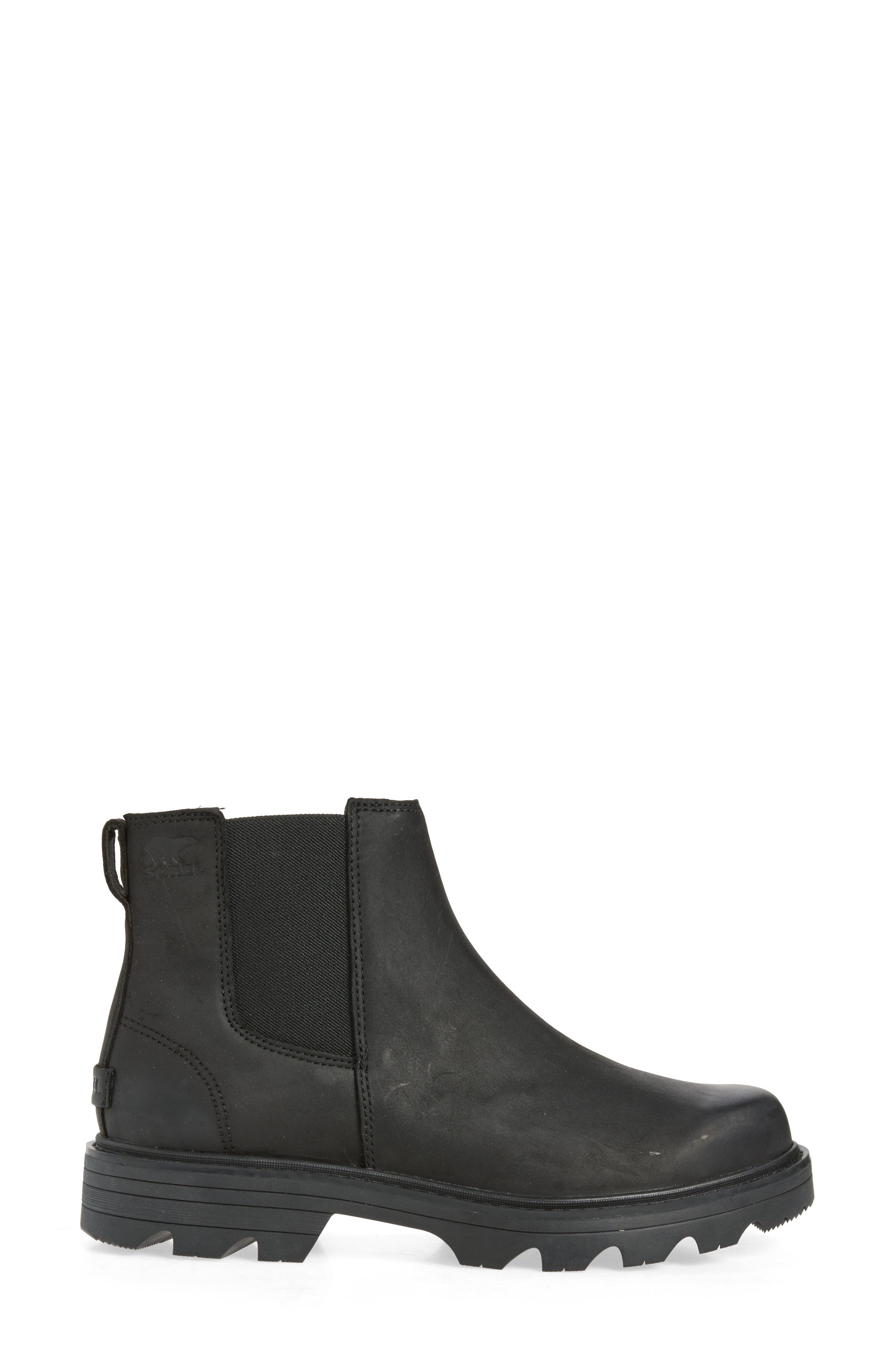 Revel Road Waterproof Chelsea Boot, Alternate, color, BLACK/ BLACK