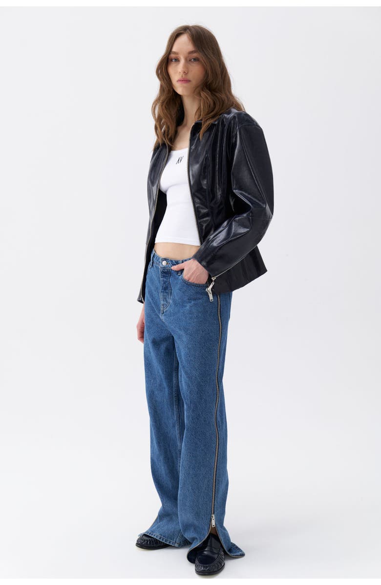 Nocturne Faux Leather Jacket, Alternate, color, 