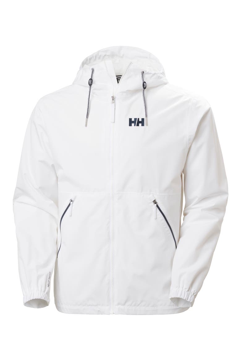 Sandoy Waterproof Rain Jacket, Alternate, color, WHITE