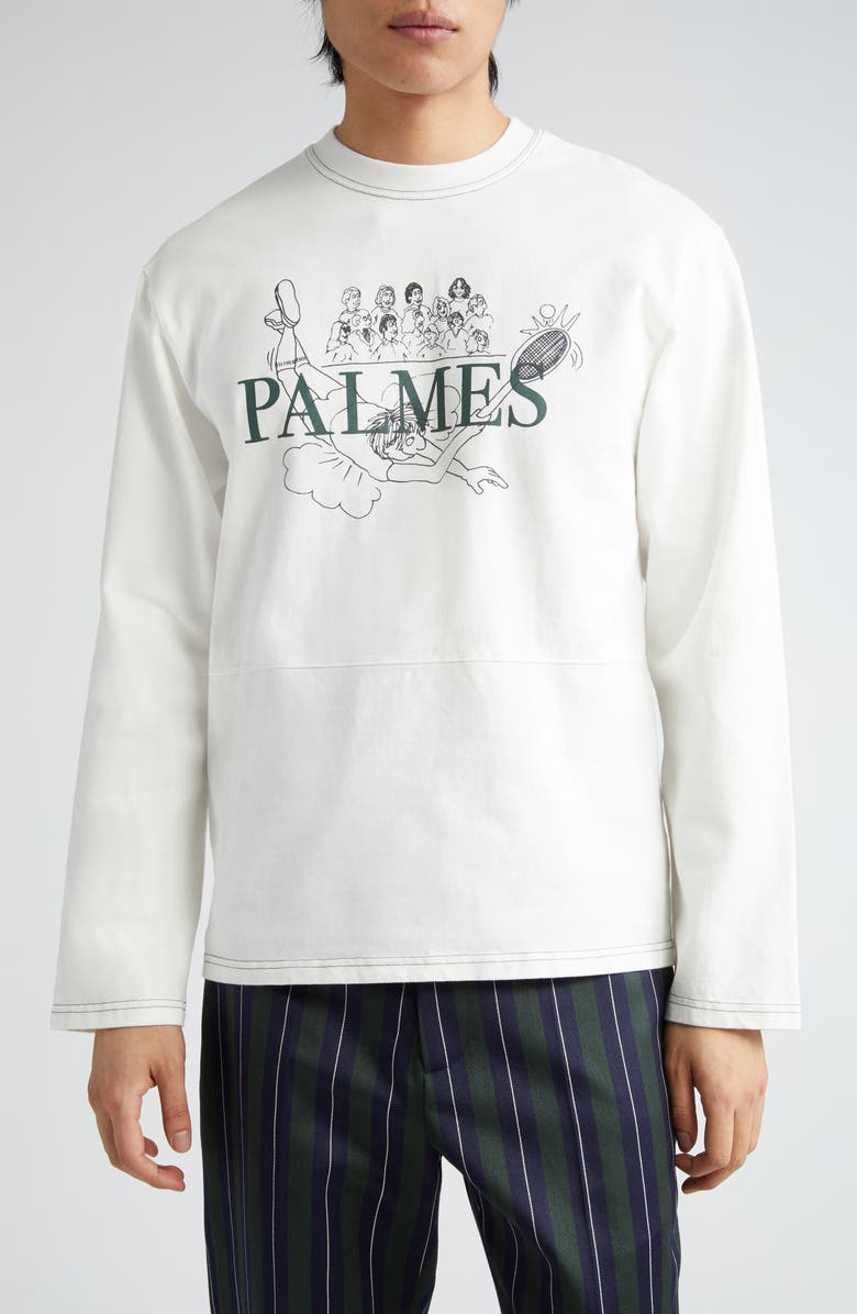 PALMES Stumble Long Sleeve Graphic T-Shirt, Main, color,