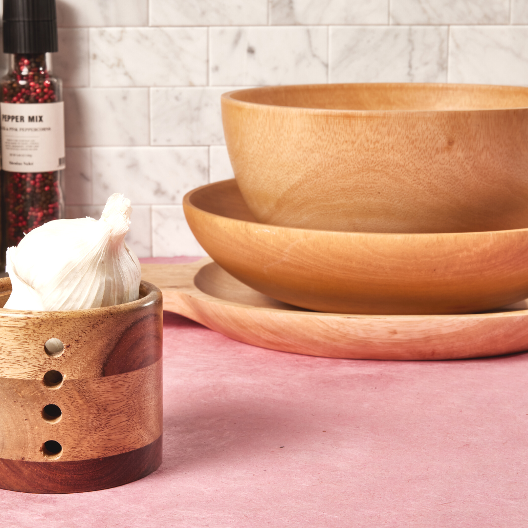 Be Home Kiln Mango Wood Bowl - Thumbnail 4