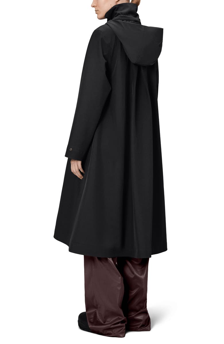 Rains Suva Vision Softshell A-Line Jacket, Alternate, color, Black