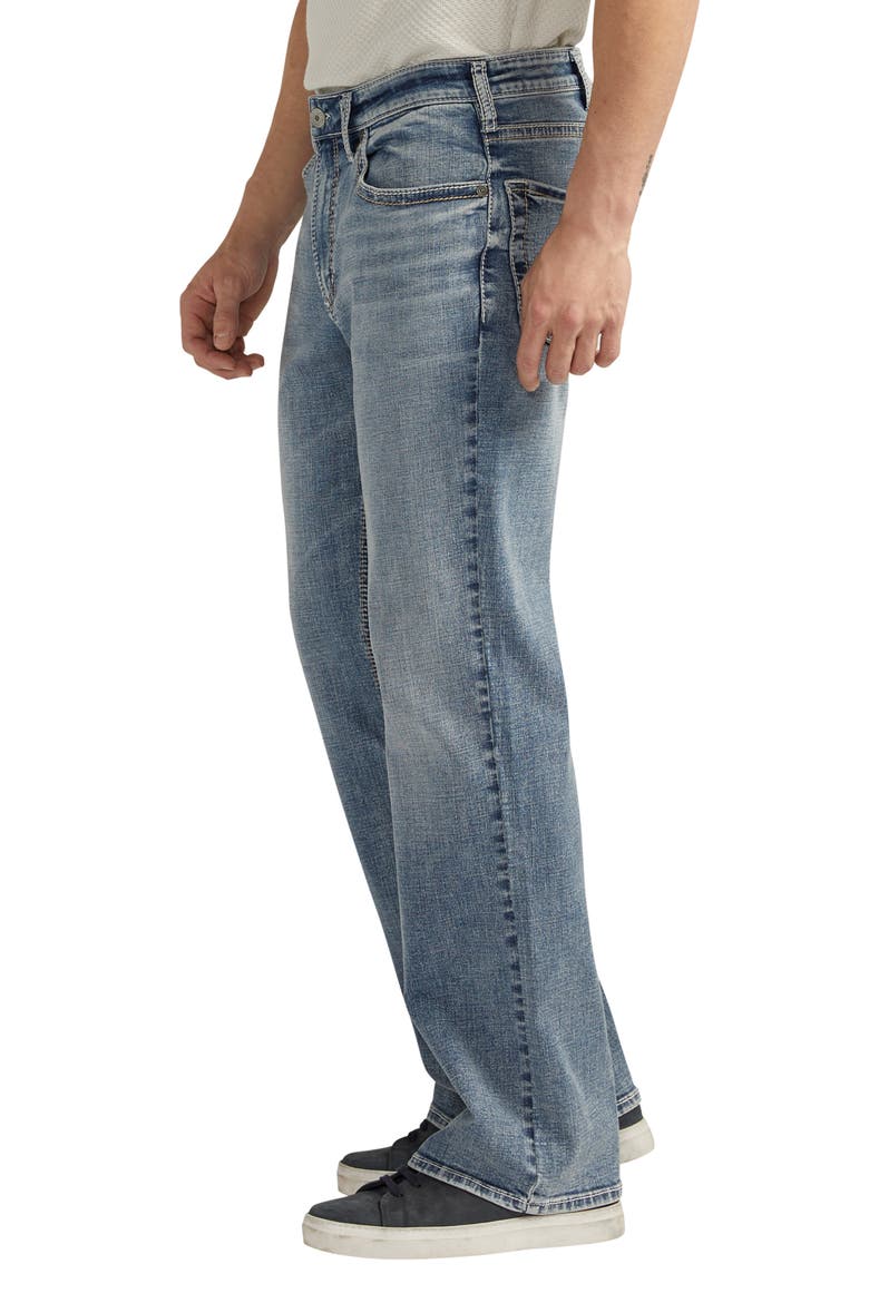 Zac Relaxed Fit Straight Leg Jeans, Alternate, color, INDIGO