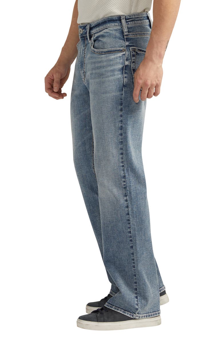 Silver Jeans Co. Zac Relaxed Fit Straight Leg Jeans, Alternate, color, Indigo