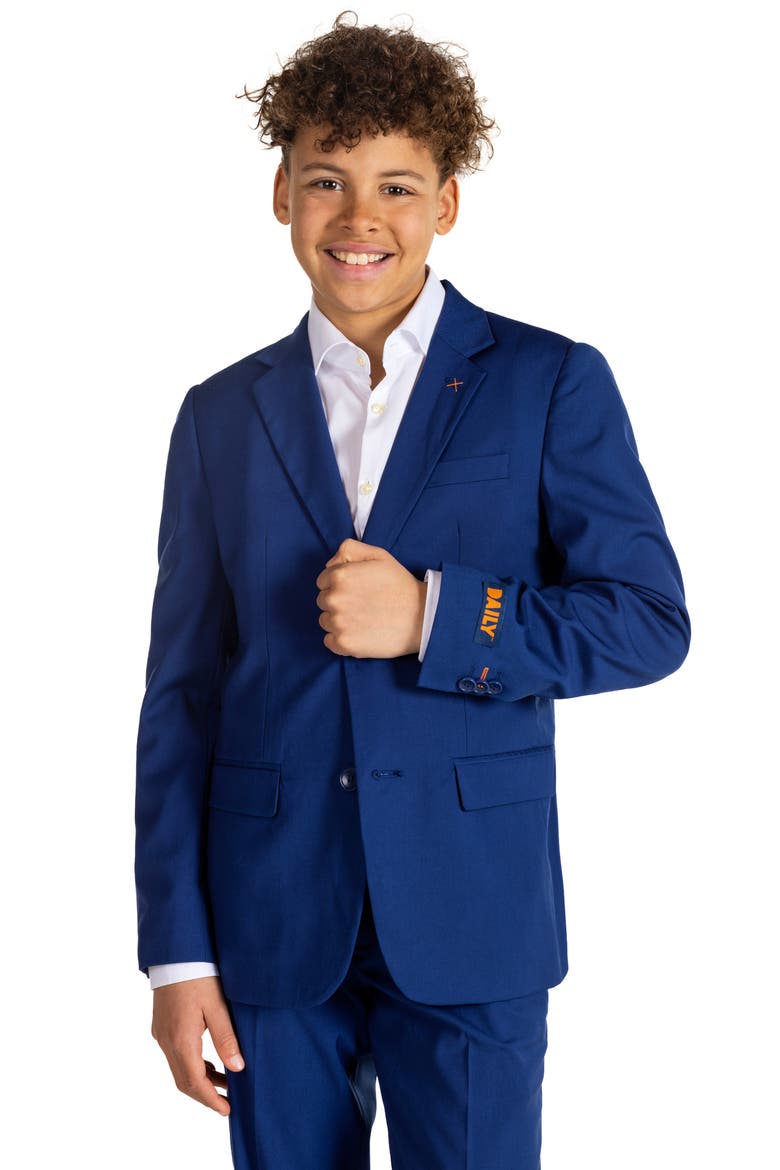 Kids' Daily Deep Blue Two-Piece Suit, Alternate, color, NAVY