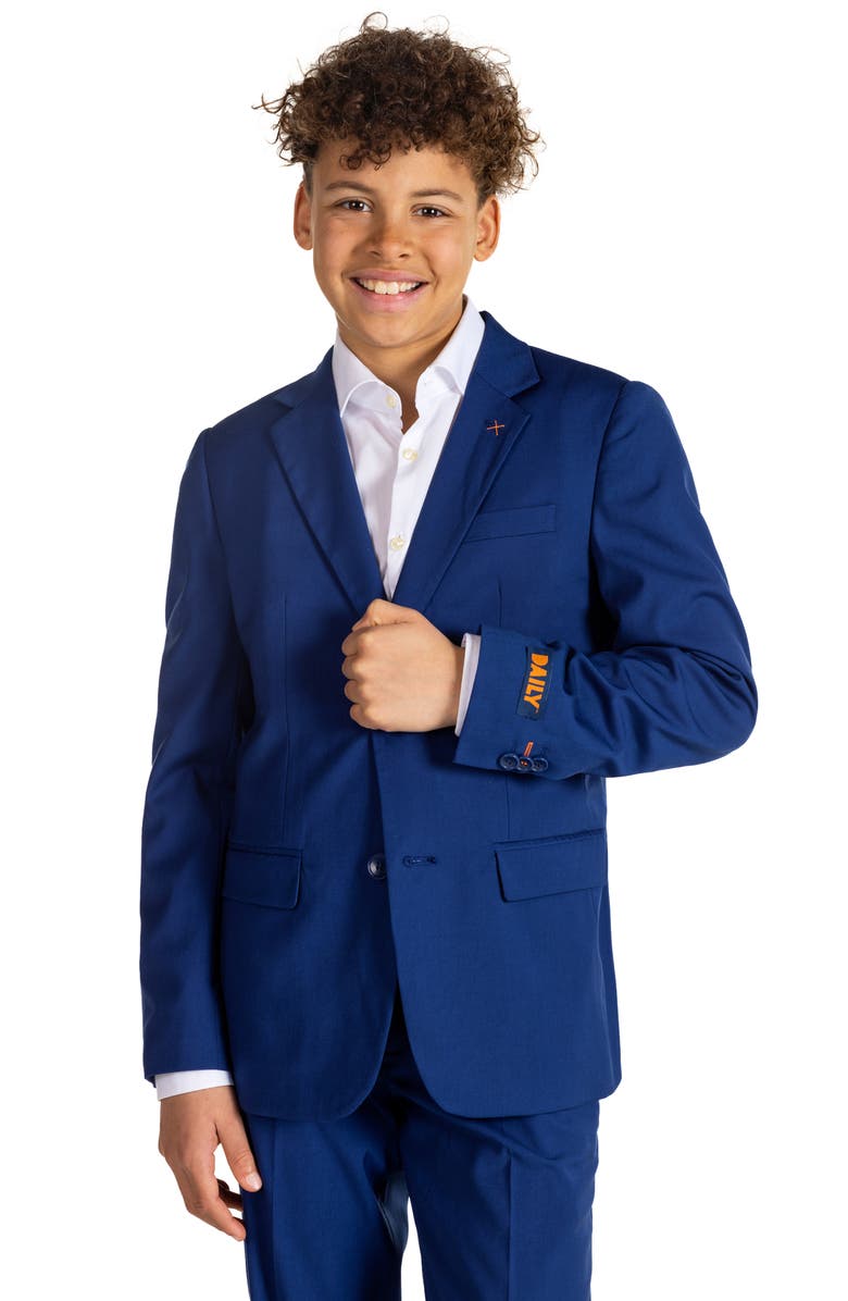 OppoSuits Kids' Daily Deep Blue Two-Piece Suit, Alternate, color, Navy