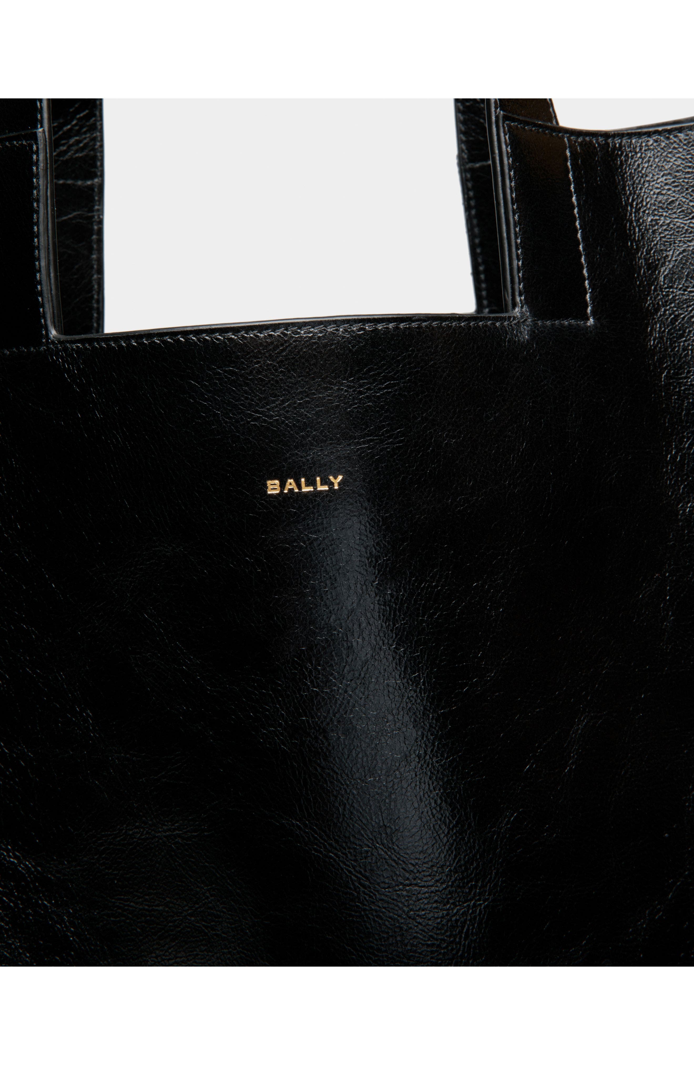 Bally Easy Bally Tote in Bovine Leather, Alternate, color, Black