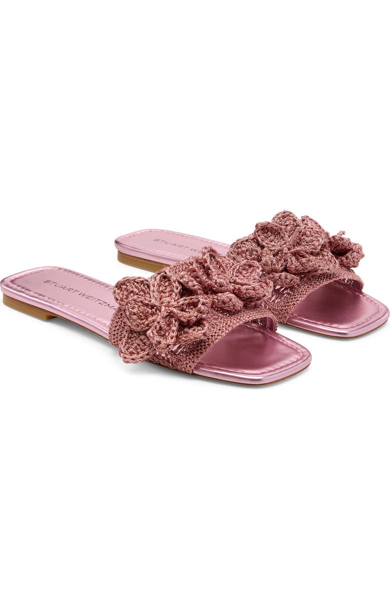 Stuart Weitzman Lotus Slide Sandal, Alternate, color, Pink Sand