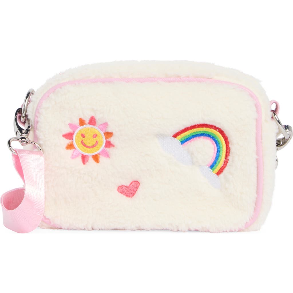 Piper & Jax Kids' Sun Rainbow Heart Patch Crossbody Bag In Multi