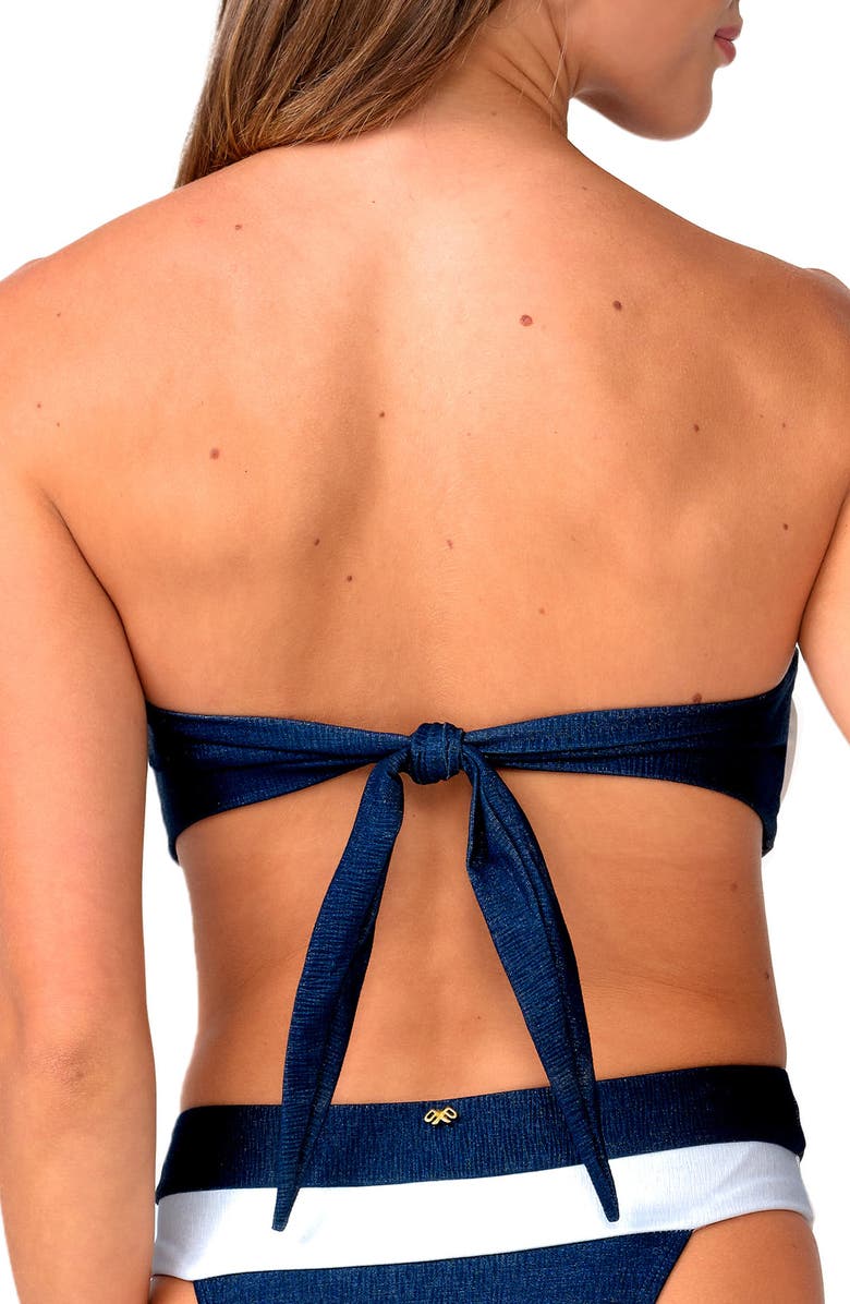 PQ SWIM Contrast Bandeau Swim Top, Alternate, color, Cosmic