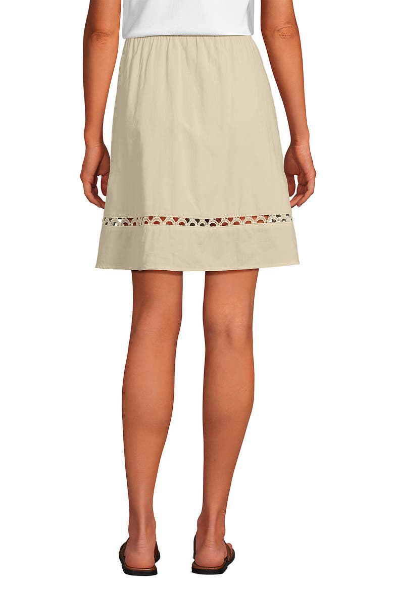 Voile Ladder Trim Mini Skirt, Alternate, color, Dried Bamboo
