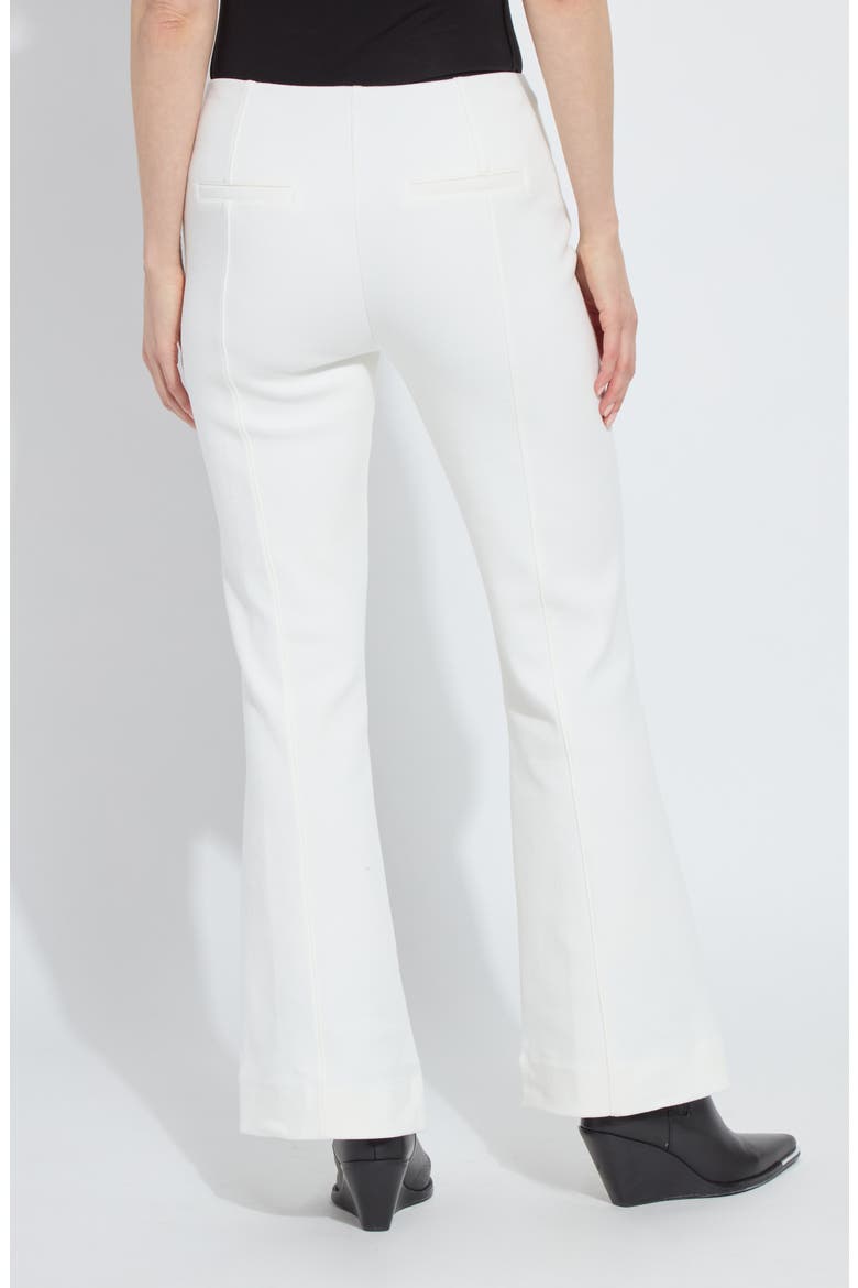 Alma High Waist Flare Leg Pants, Alternate, color, SNOW WHITE