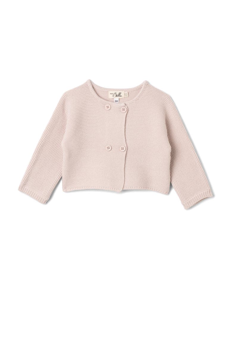 Double Breasted Knit Cardigan, Main, color, Primrose