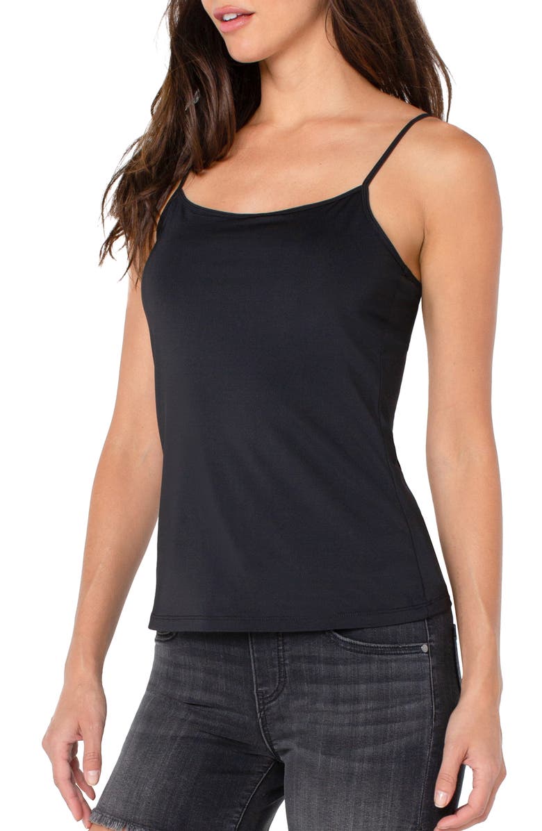 Liverpool Los Angeles Layering Camisole, Alternate, color, Black