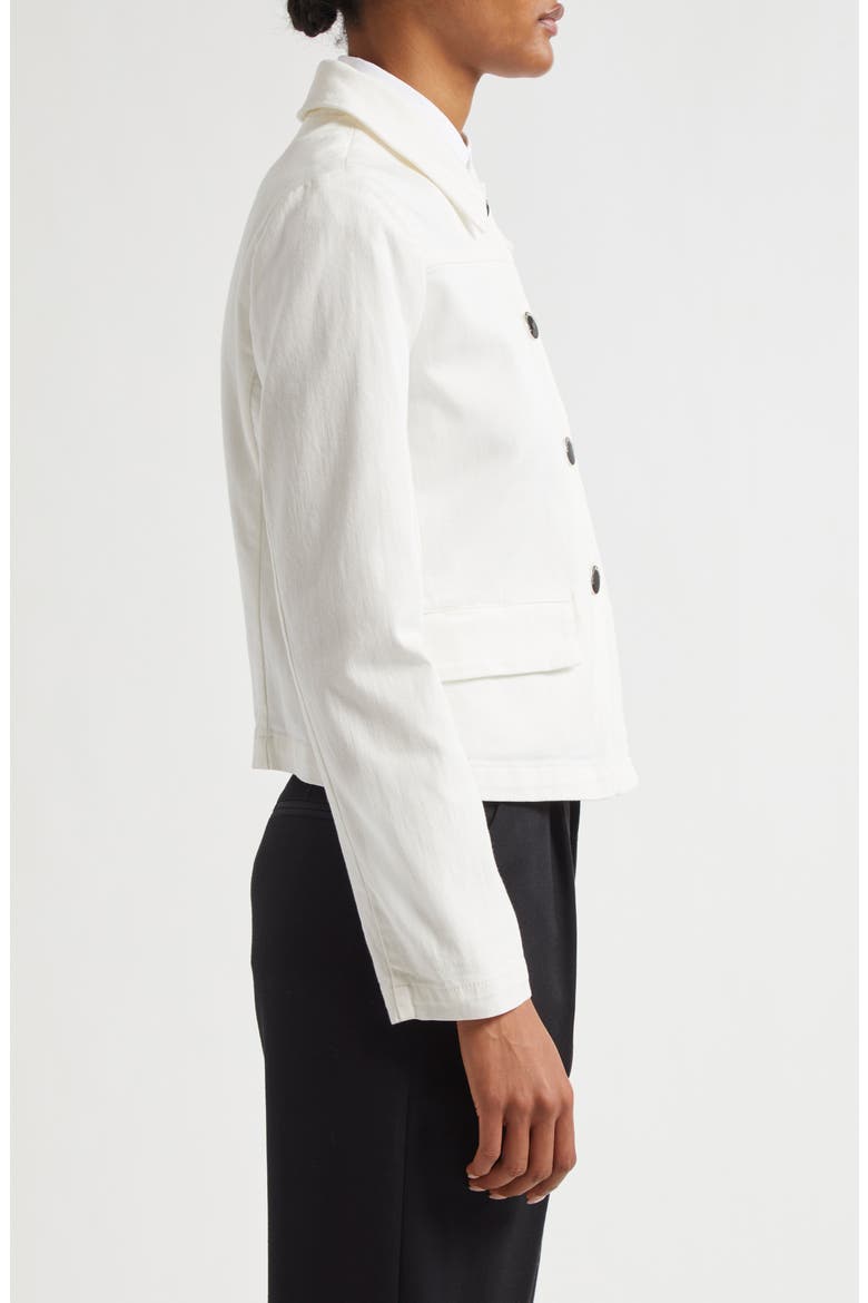 Stretch Cotton Twill Jacket, Alternate, color, OFF WHITE