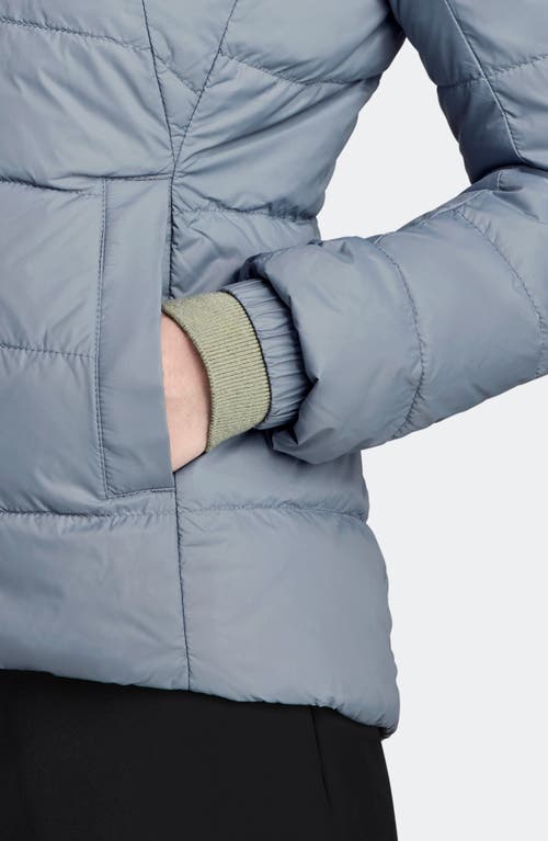 Shop Canada Goose Abbott Hooded 750 Fill Power Down Jacket In Light Ozone Blue