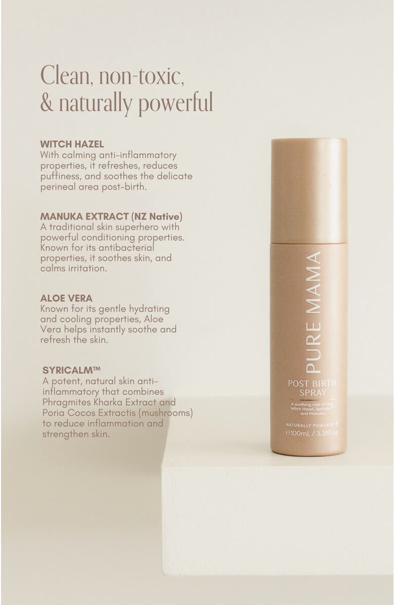 PURE MAMA Post Birth Spray, Alternate, color, Transparent