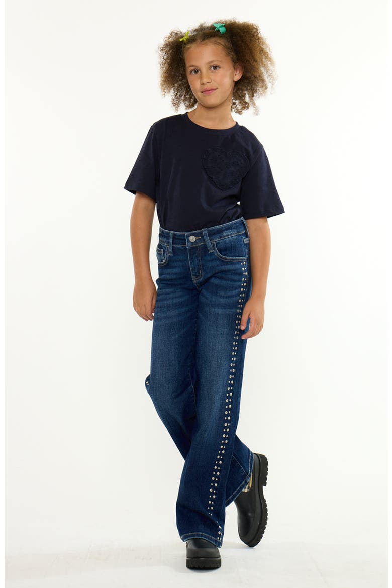 Jolie Mid Rise Slim Wide Jeans, Alternate, color, Dark Wash