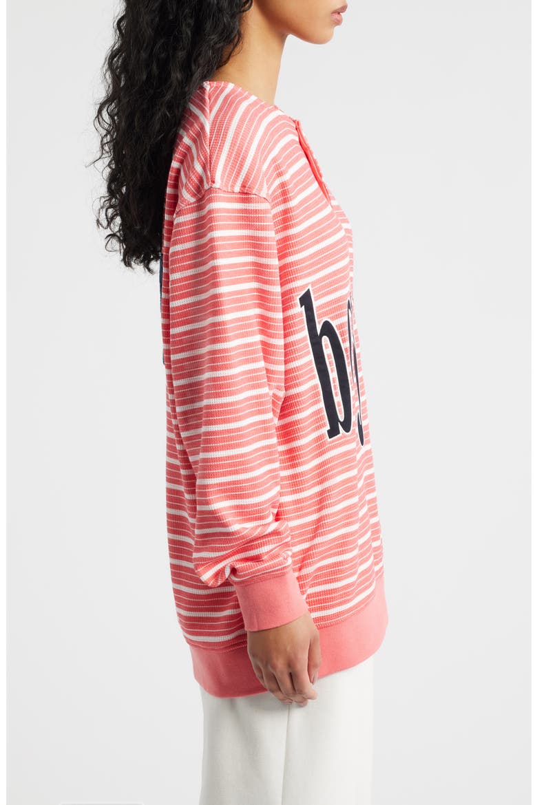 Sweet As Candy Stripe Cotton Blend Crewneck Top, Alternate, color, RED MULTI
